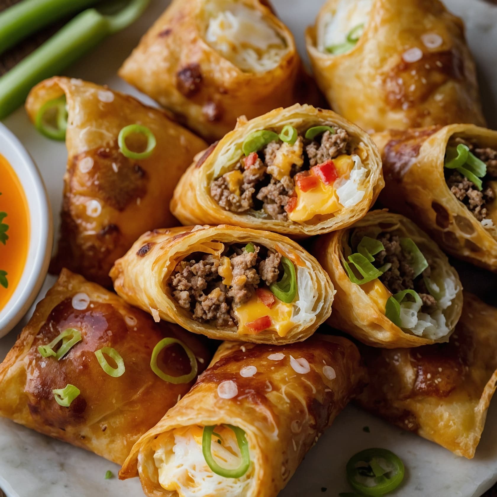 Cheeseburger Egg Roll Recipe