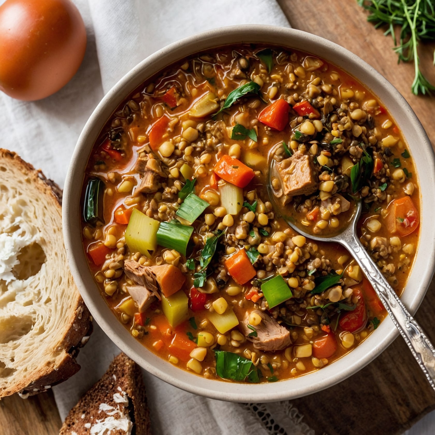 Lentil Turkey Soup