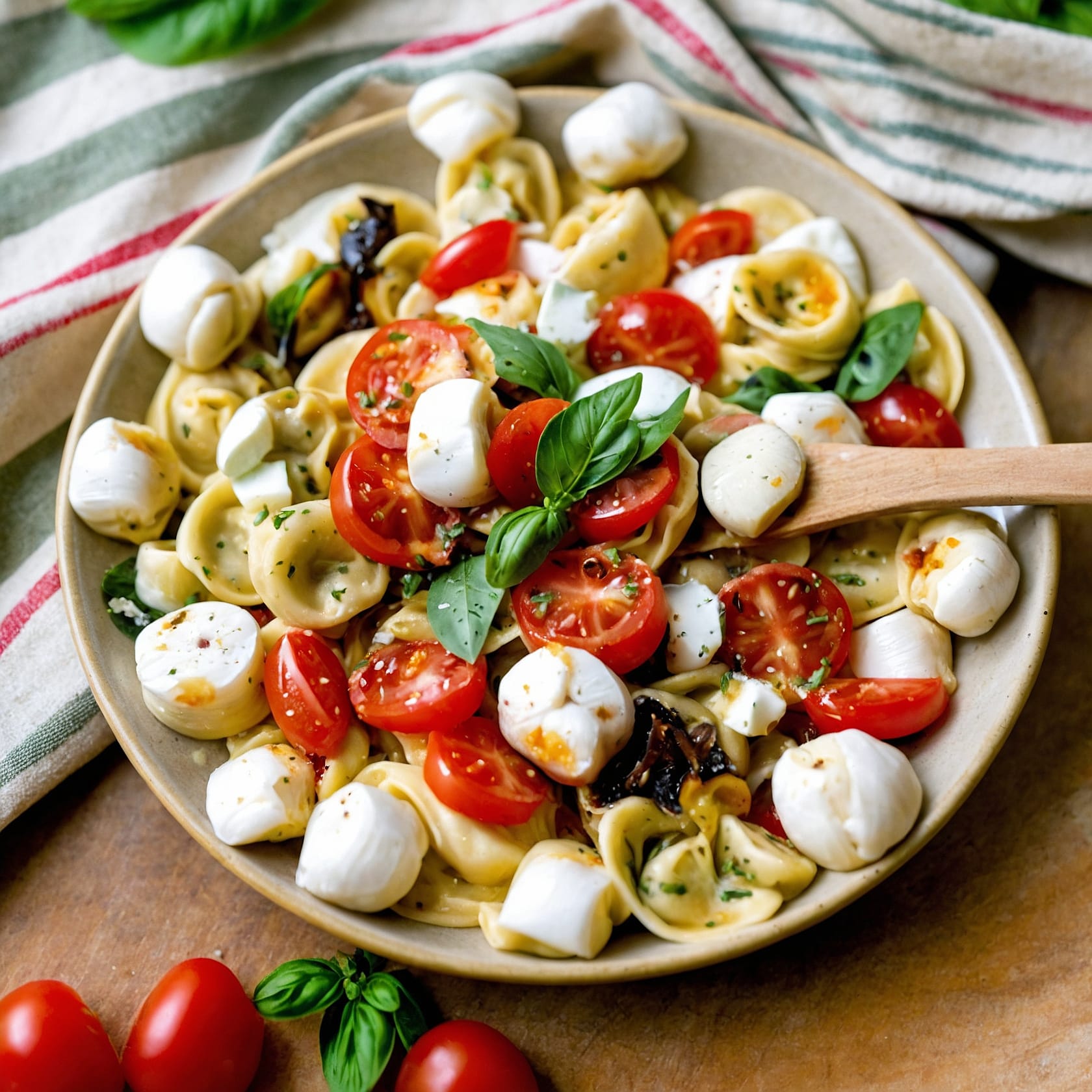 Tortellini Caprese Salad