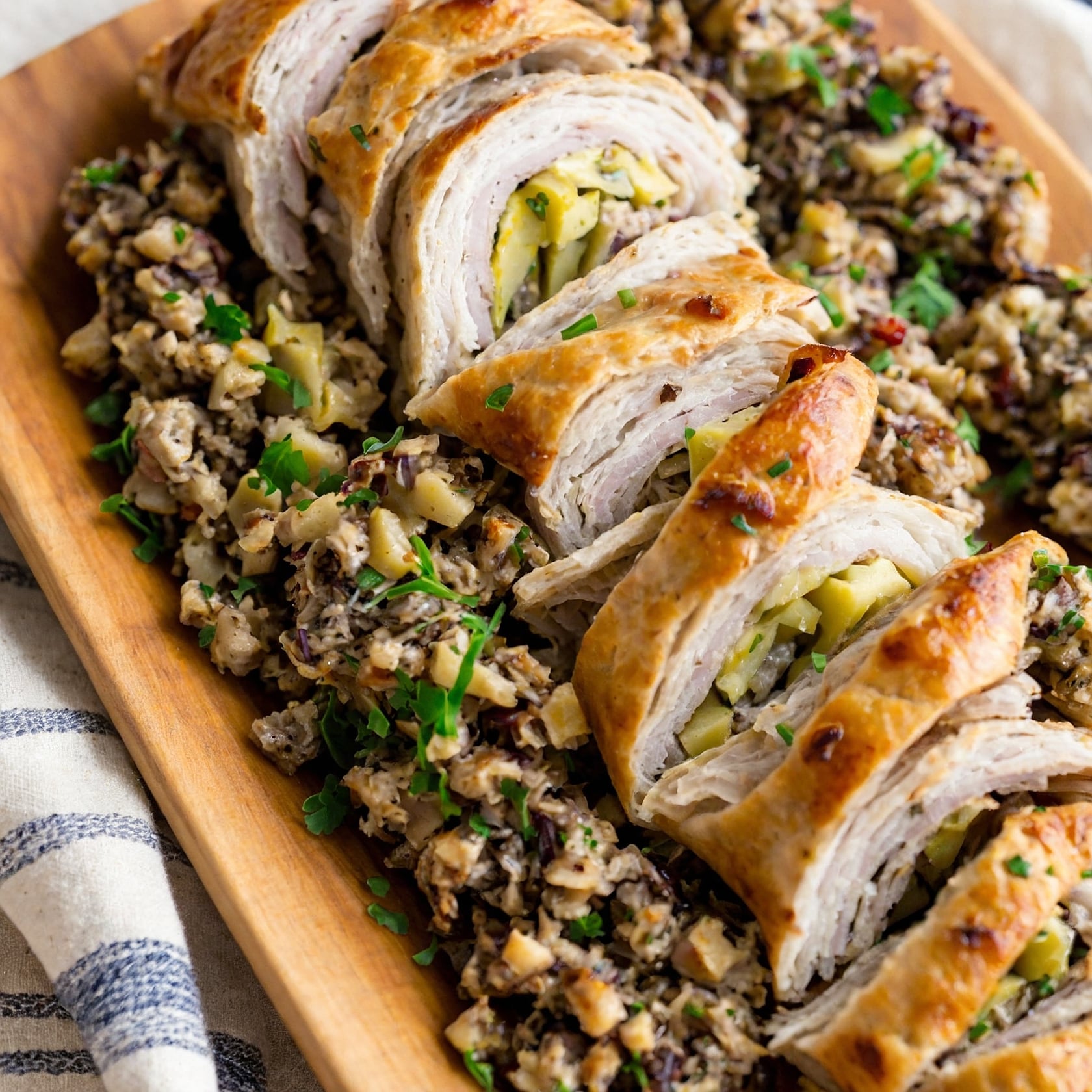 Turkey Stuffing Roll Ups