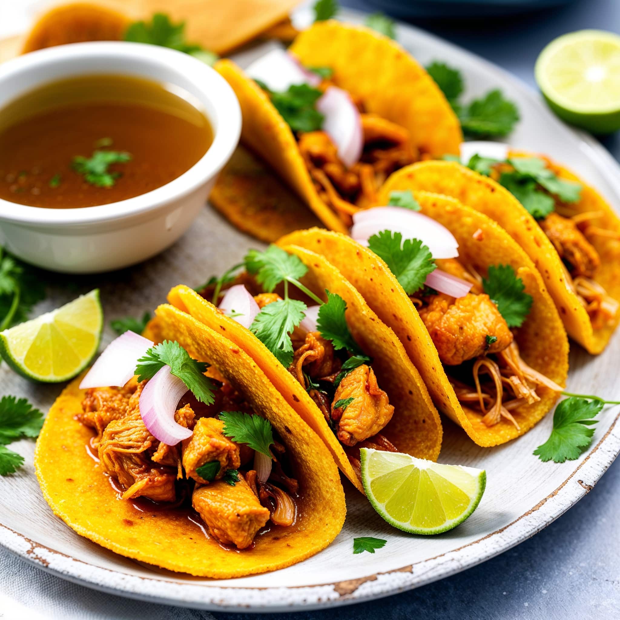 chicken birria tacos