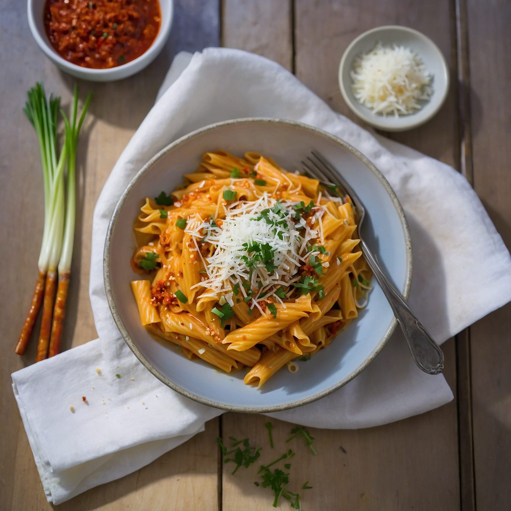 creamy gochujang pasta