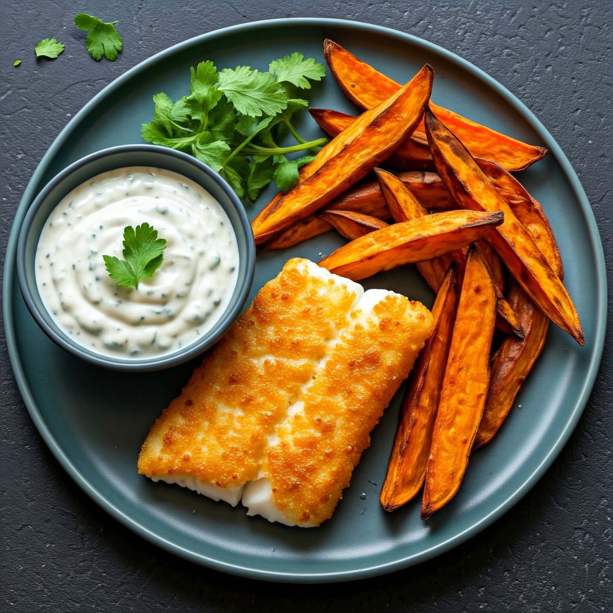 lectin-free fish and chips dish