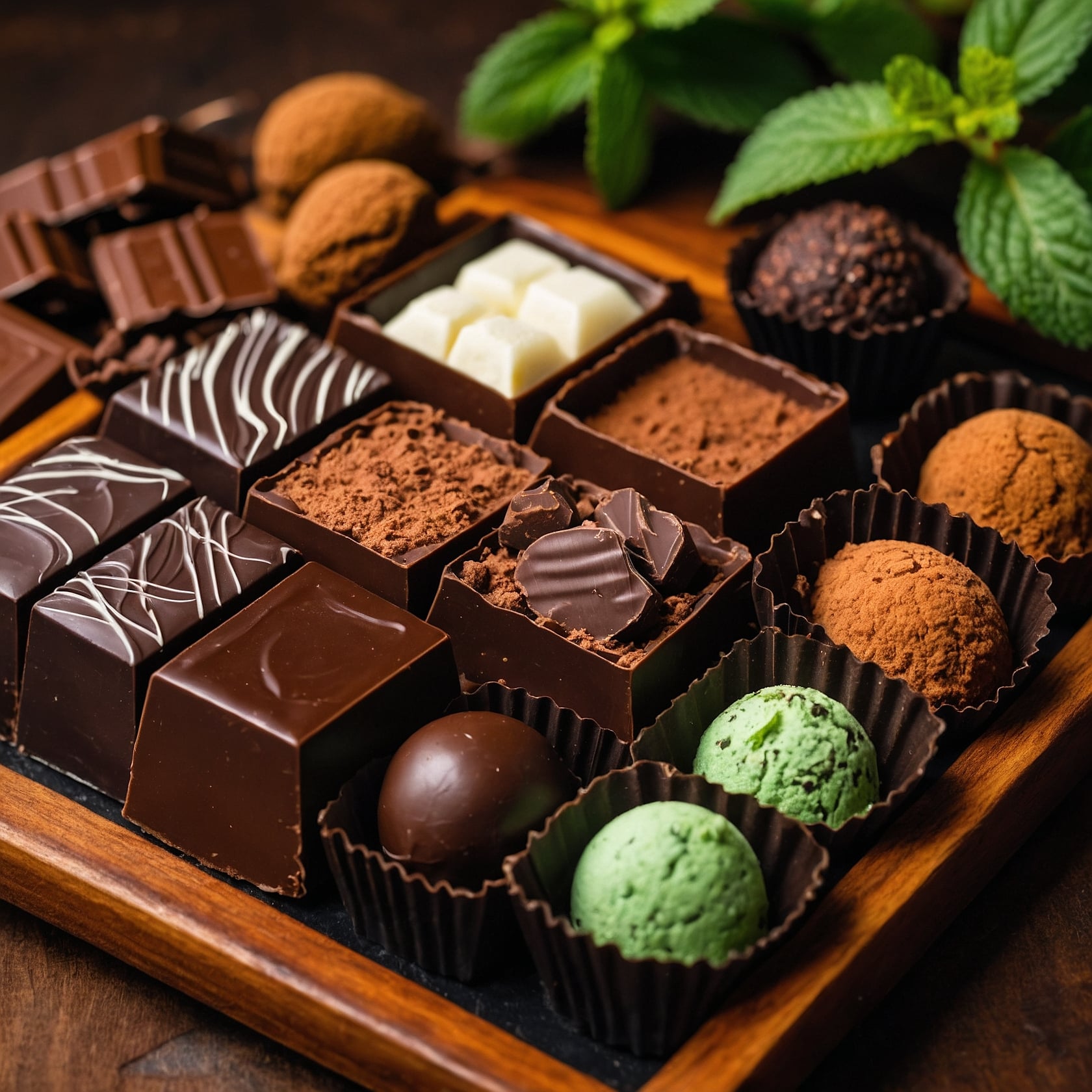 sugar free chocolate bars and truffles